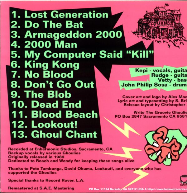 Groovie Ghoulies-Appetite For Adrenochrome-pink LP Vinyl
