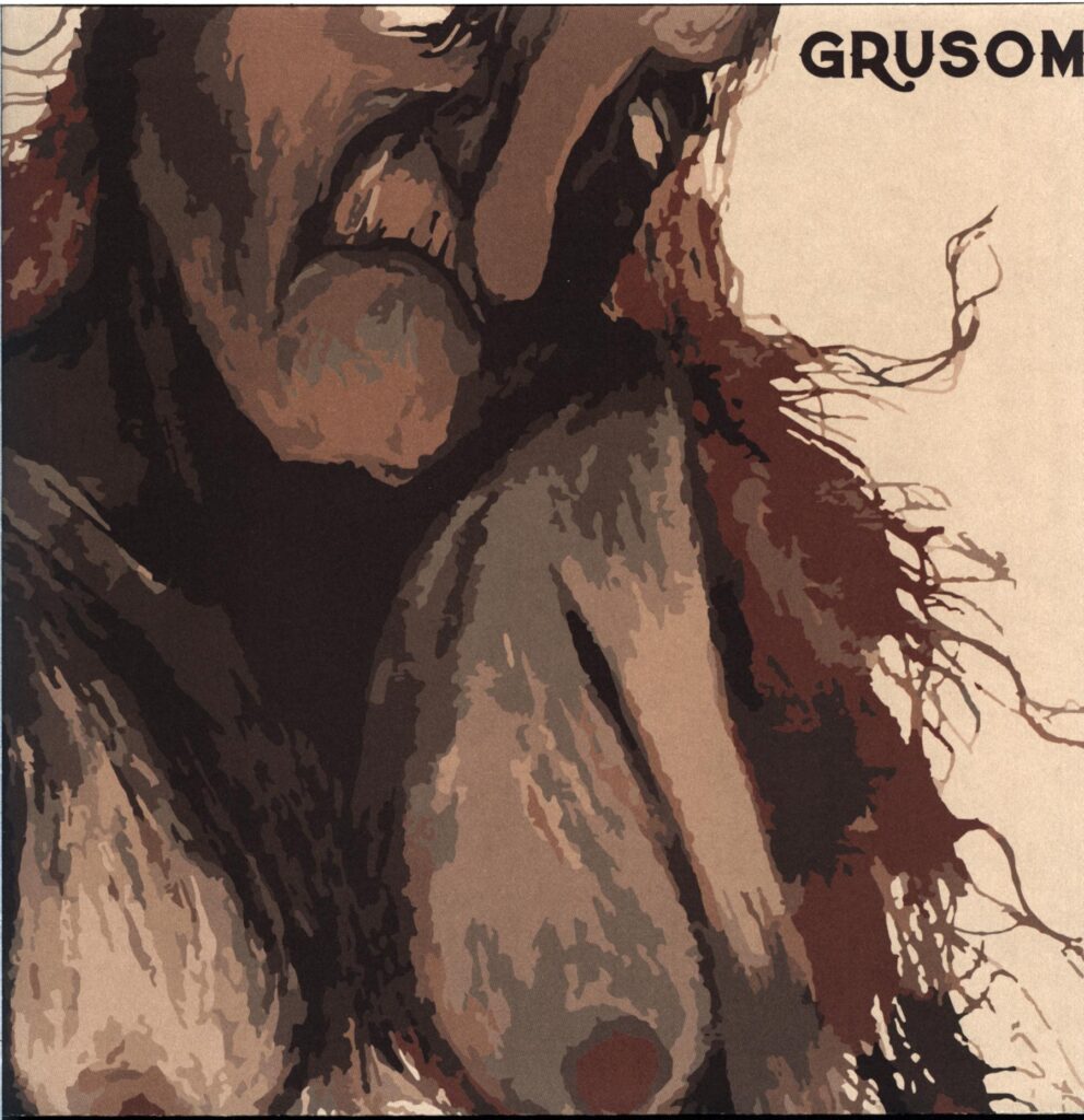 Grusom-Grusom-black clear marbled LP Vinyl