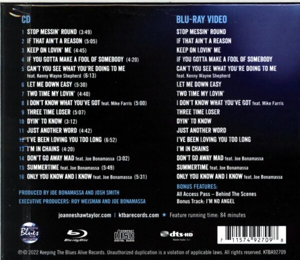 Joanne Shaw Taylor-Blues From The Heart - Live-CD