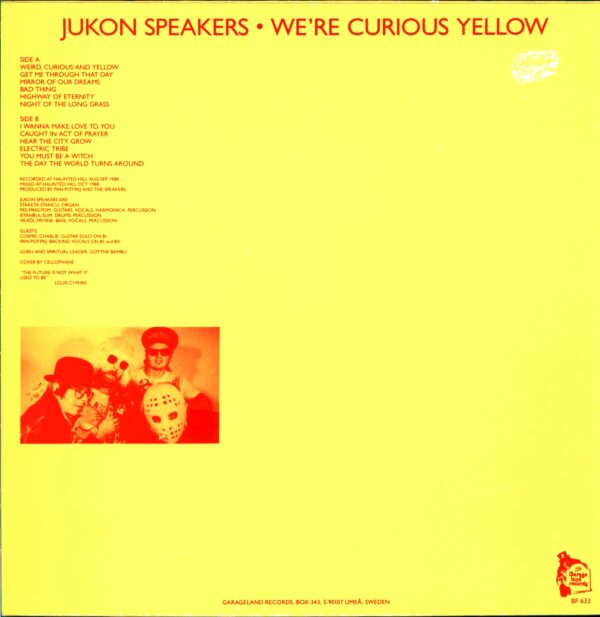 Jukon Speakers-We're Curious Yellow-LP Vinyl