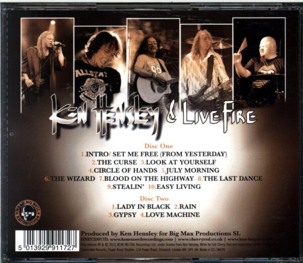 Ken Hensley and Live Fire-Live!!-CD