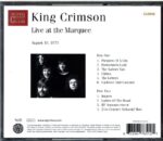 King Crimson-Live At The Marquee (August 10 1971)-CD