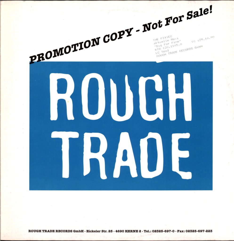 Pixies-Dig For Fire White Label Promo-12 Vinyl