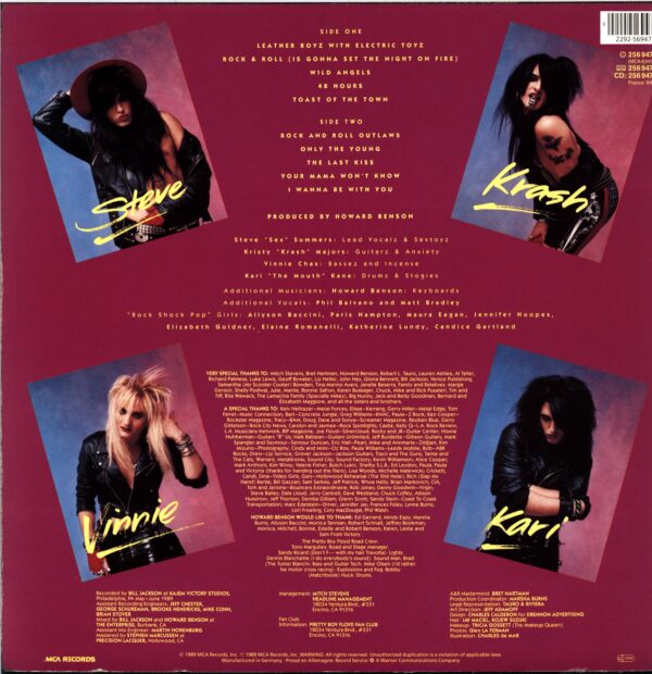 Pretty Boy Floyd-Leather Boyz With Electric Toyz-LP Vinyl