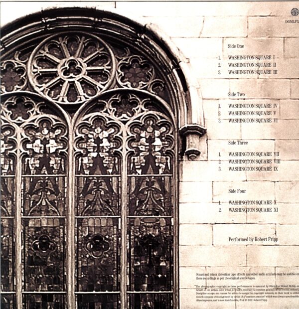 Robert Fripp-Washington Square Church-LP Vinyl