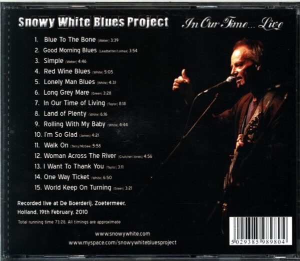 Snowy White Blues Project-In Our Time... Live-CD