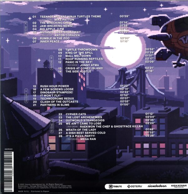 Tee Lopes-Teenage Mutant Ninja Turtles Shredder's Revenge (Original Game Soundtrack)-LP Vinyl