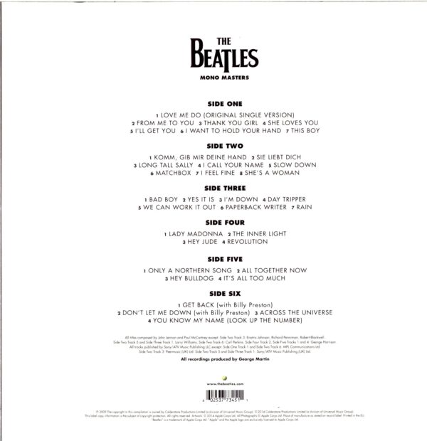 The Beatles-Mono Masters-LP Vinyl