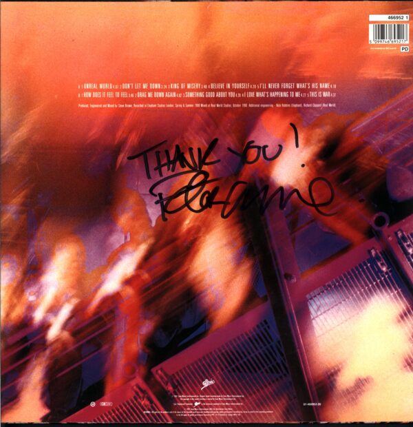 The Godfathers-Unreal World signed-LP Vinyl