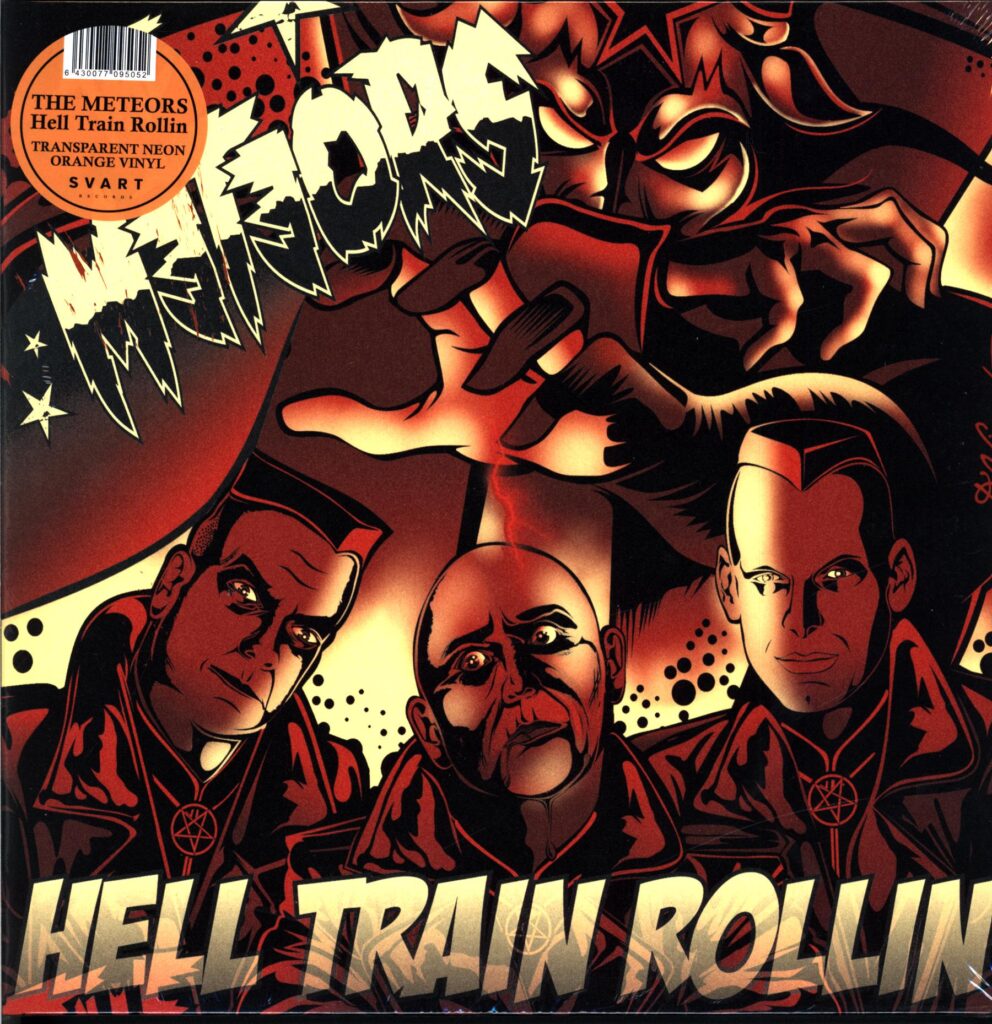 The Meteors-Hell Train Rollin neon orange-LP Vinyl