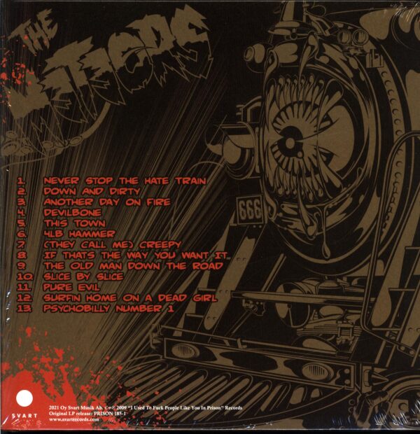 The Meteors-Hell Train Rollin neon orange-LP Vinyl