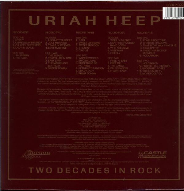 Uriah Heep-Two Decades In Rock-LP Vinyl