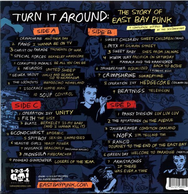 Various-Turn It Around The Story Of East Bay Punk-blue LP Vinyl