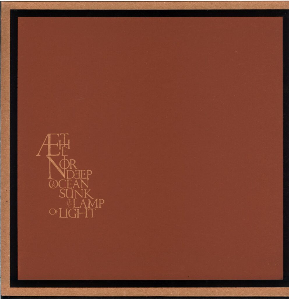 Æthenor-Deep In Ocean Sunk The Lamp Of Light-LP Vinyl