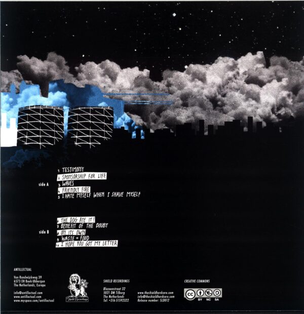 Antillectual-Testimony-LP Vinyl solid blue