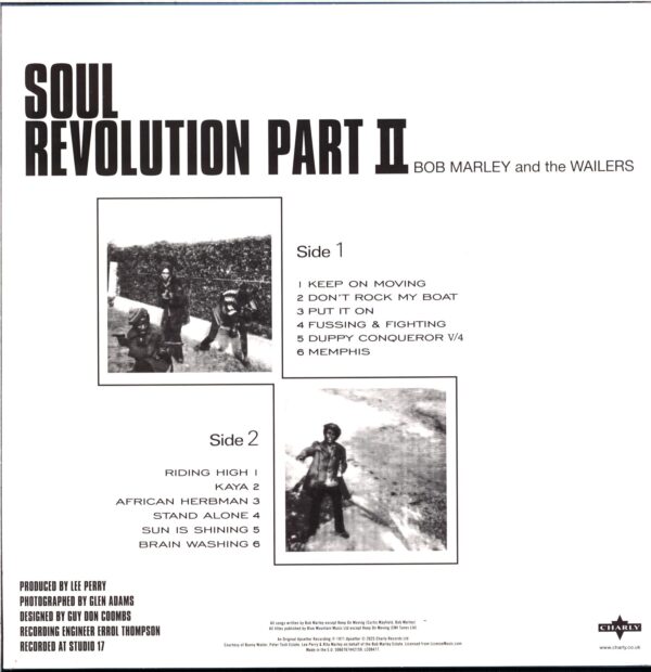 Bob Marley and The Wailers-Soul Revolution Part II-smoky blue LP Vinyl