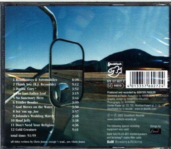 Chris Jones-Roadhouses and Automobiles-CD