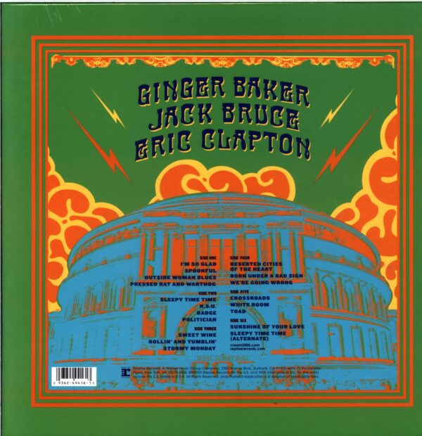 Cream-Royal Albert Hall - London - May 2-3-5-6 05-LP Vinyl