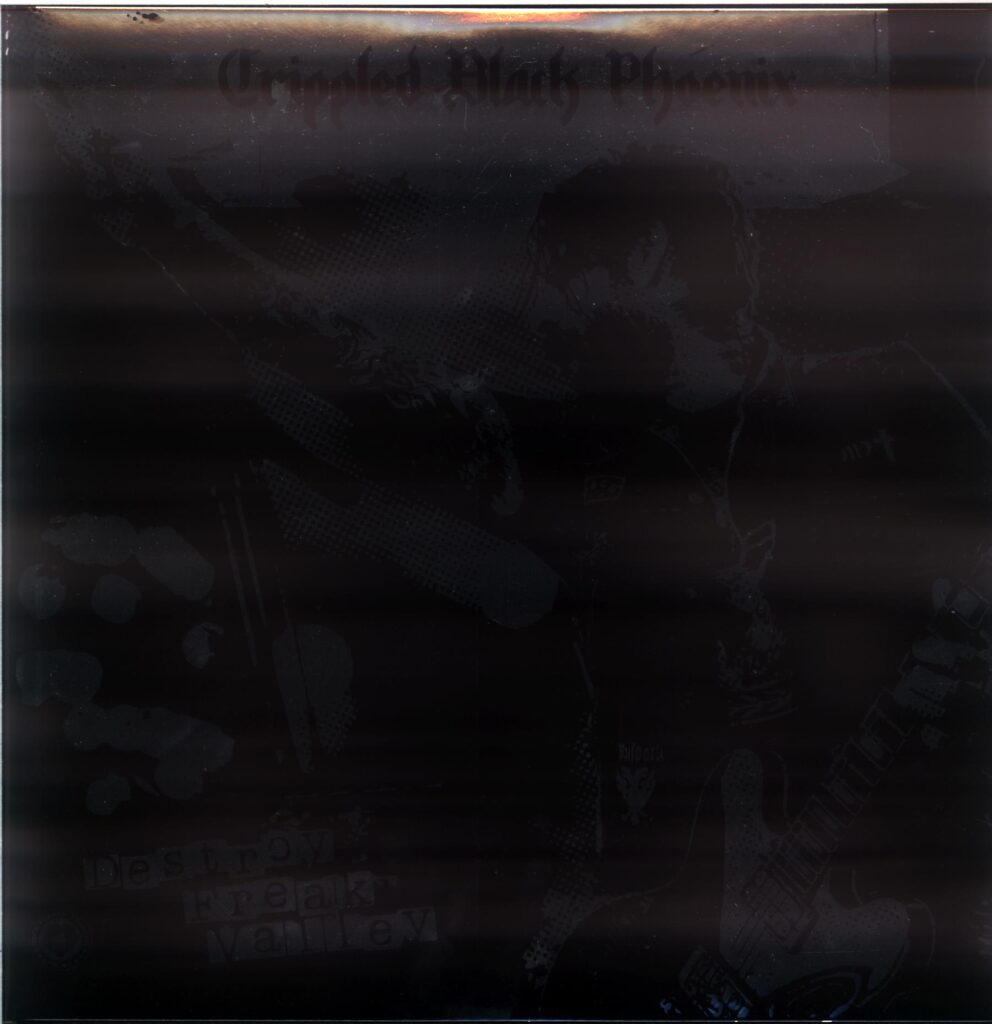 Crippled Black Phoenix-Destroy Freak Valley-signed black grey marble LP Vinyl