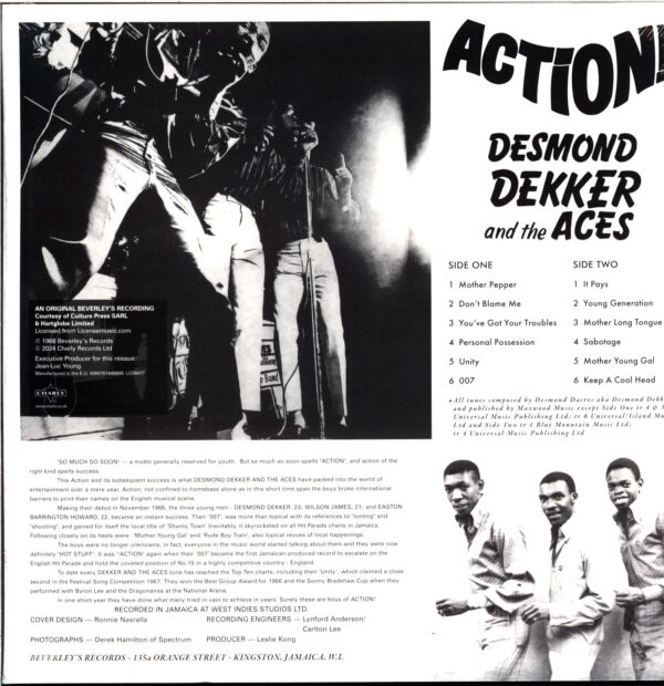 Desmond Dekker and The Aces-Action!-LP Vinyl