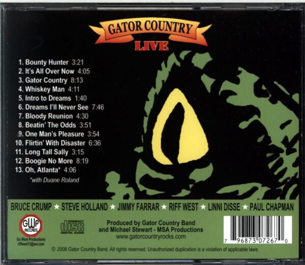 Gator Country-Live-CD