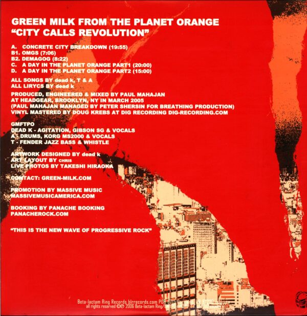 Green Milk From The Planet Orange-City Calls Revolution-LP Vinyl