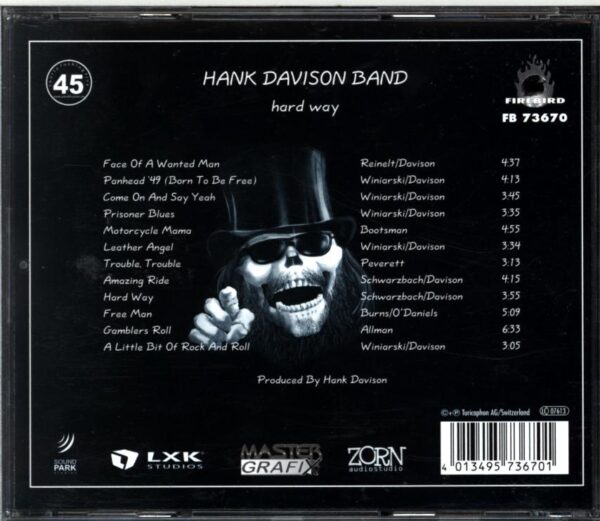 Hank Davison Band-Hard Way-CD