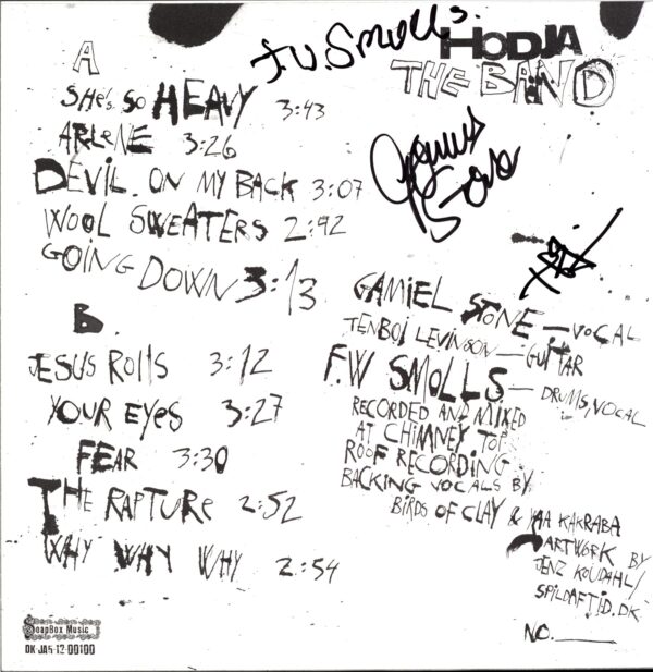 Hodja-Hodja The Band signed-LP Vinyl