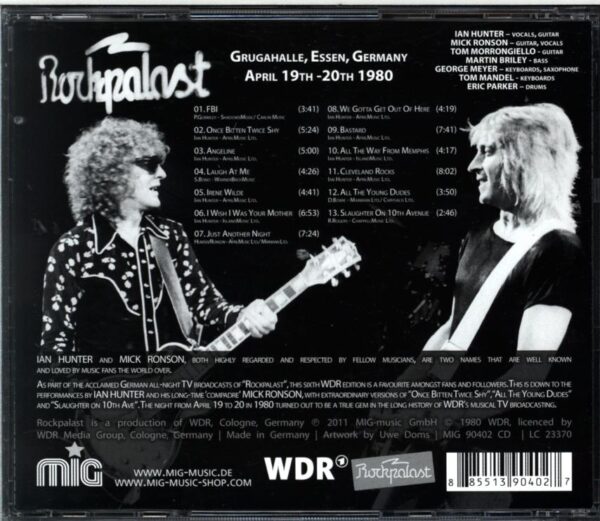Ian Hunter Band-Live At Rockpalast-CD