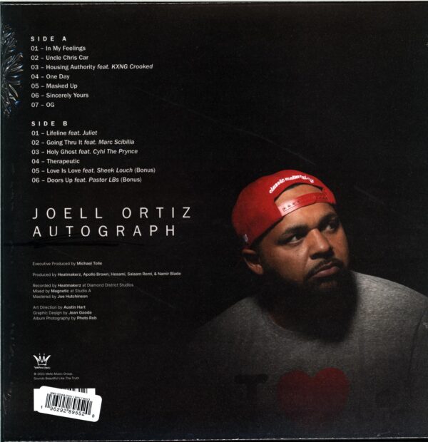 Joell Ortiz-Autograph-blood splatter LP Vinyl