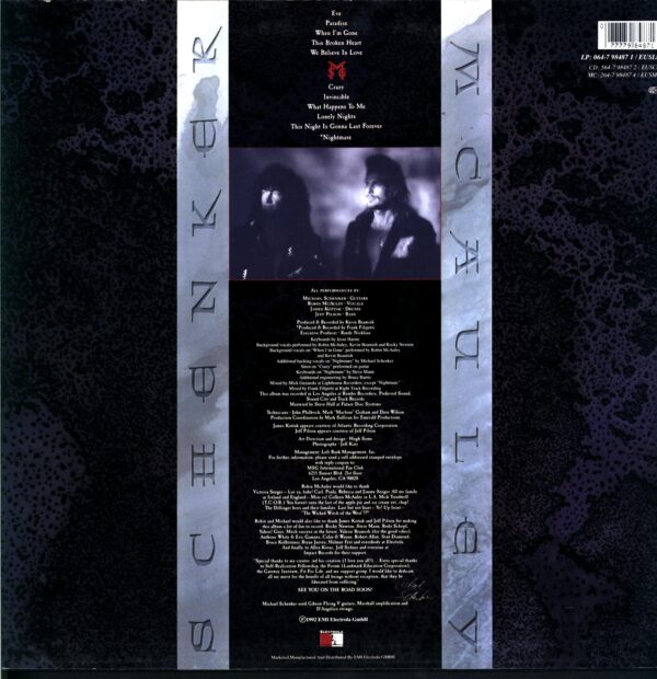 McAuley Schenker Group-MSG-LP Vinyl