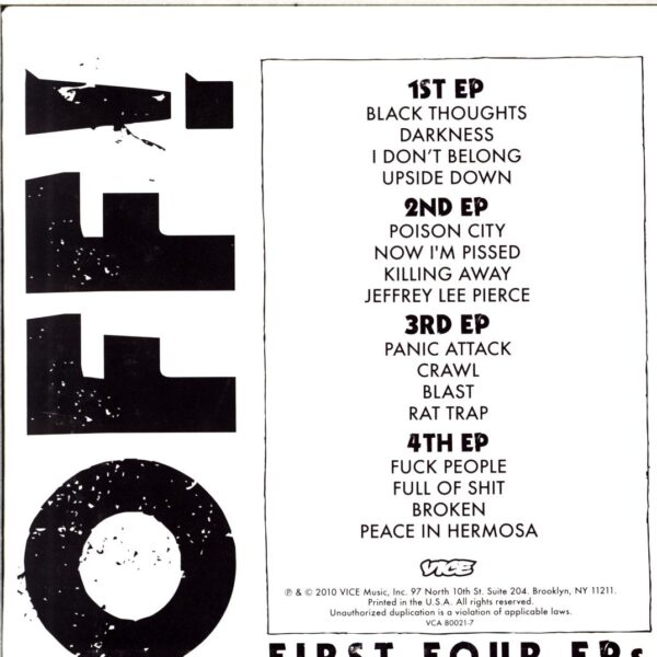OFF!-First Four EPs-4 x 7 Vinyl box set