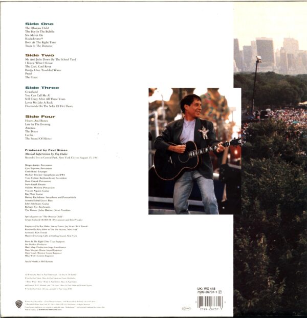 Paul Simon-Paul Simon's Concert In The Park-2LP Vinyl