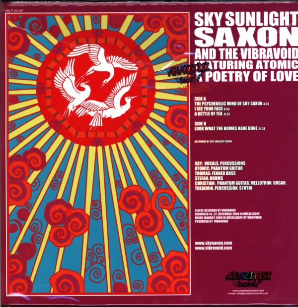 Sky Sunlight Saxon And The Vibravoid-A Poetry Of Love standard sleeve-LP Vinyl