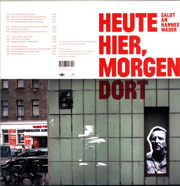 Various-Heute Hier Morgen Dort - Salut An Hannes Wader-LP Vinyl signiert von Hannes Wader