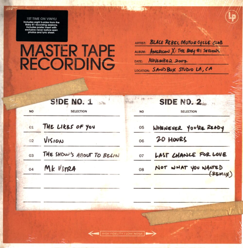 Black Rebel Motorcycle Club-American X Baby 81 Sessions-LP Vinyl