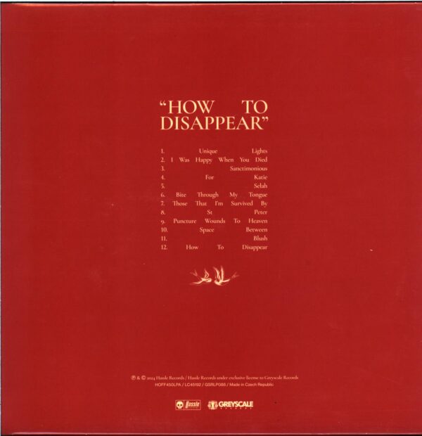 Casey-How To Disappear-LP Vinyl pearl marble vinyl with signed insert