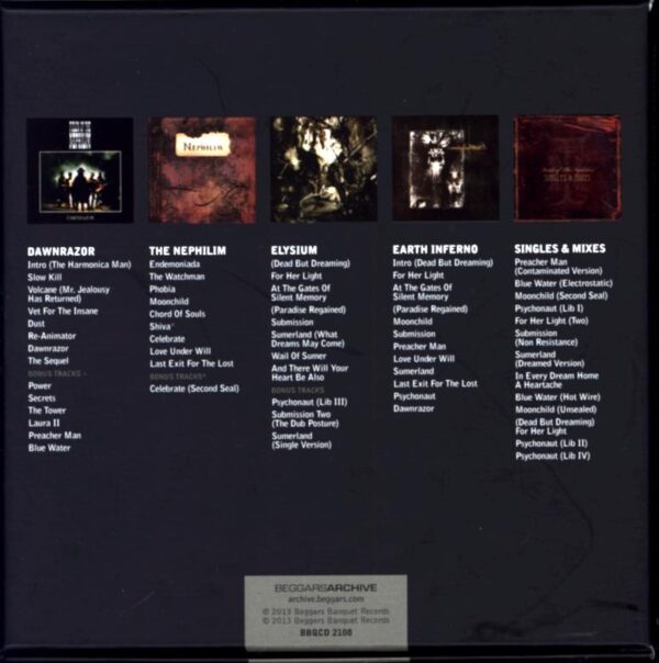 Fields Of The Nephilim-5 Albums-5CD Box Set