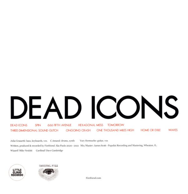 FireFriend-Dead Icons red black-LP Vinyl