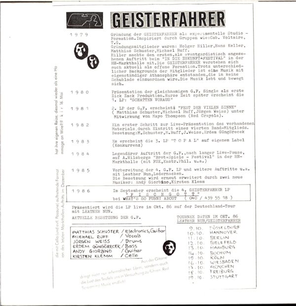 Geisterfahrer-Fi$ch Gott-LP Vinyl promo