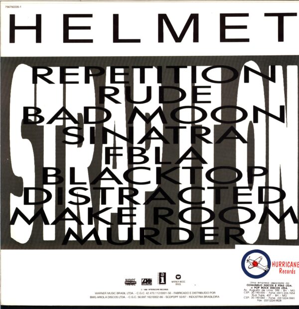 Helmet-Strap It On-LP Vinyl Brazil 1993