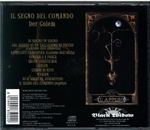 Il Segno Del Comando-Der Golem-CD