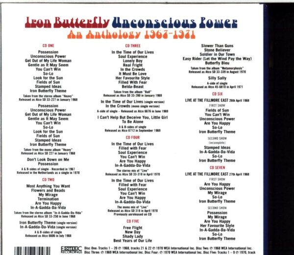 Iron Butterfly-Unconscious Power An Anthology 1967-1971-Box Set