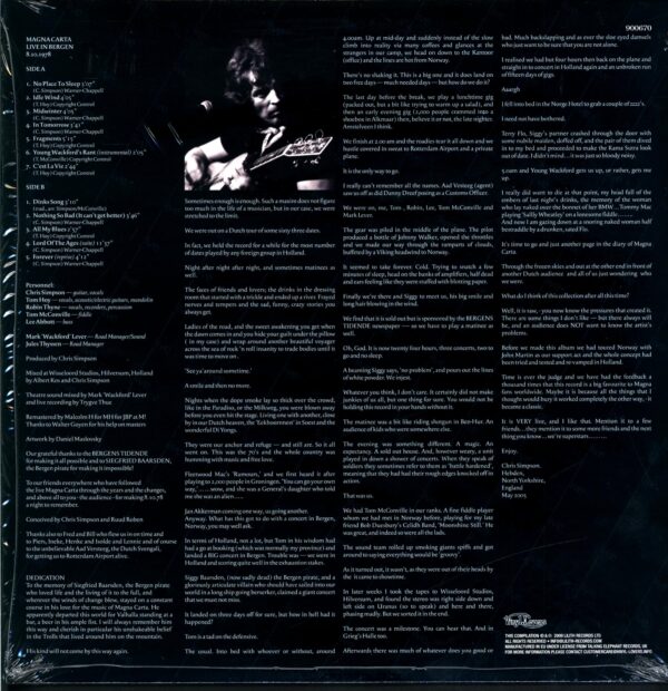 Magna Carta-Live In Bergen 1978 Reissue 2009-LP Vinyl