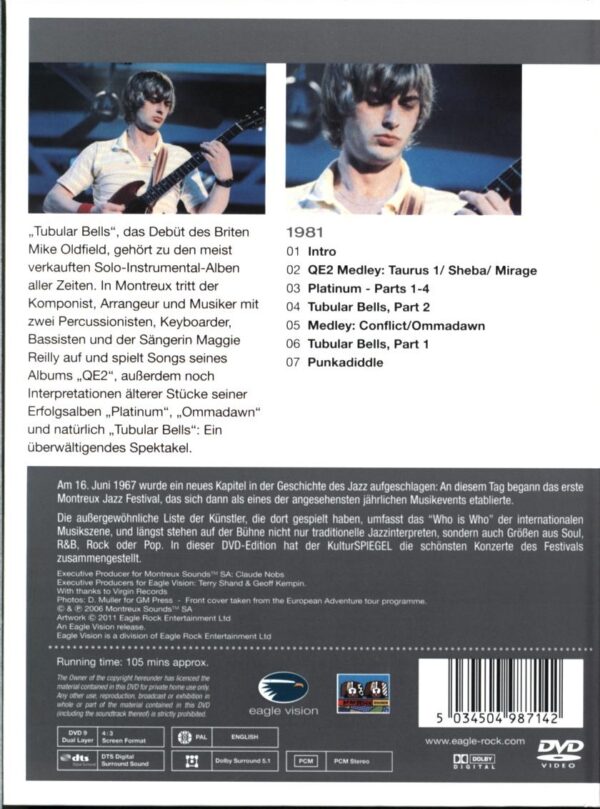 Mike Oldfield-Live At Montreux 1981-DVD