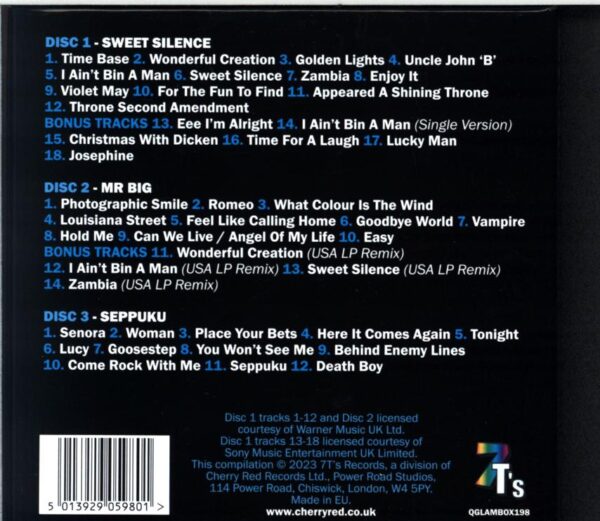 Mr Big-The Albums 1976-78-Box Set