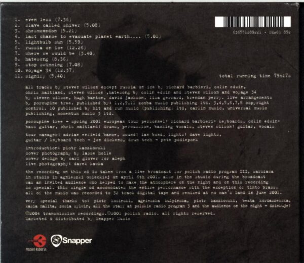 Porcupine Tree-Warszawa-CD