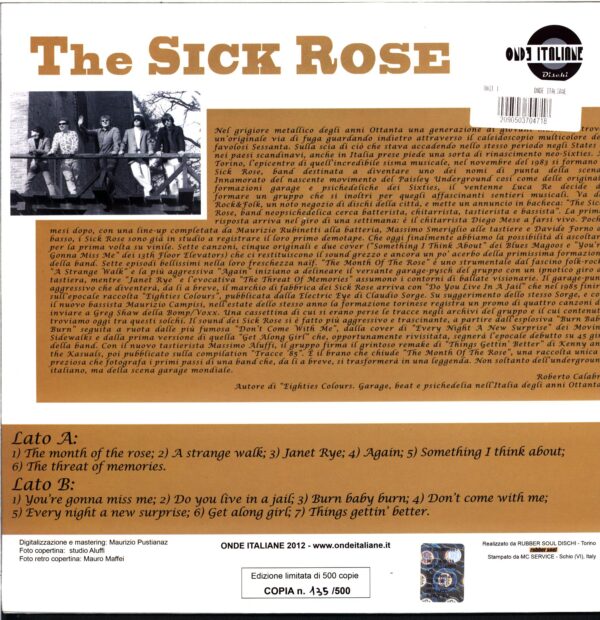 Sick Rose-The Month Of The Rose-LP Vinyl