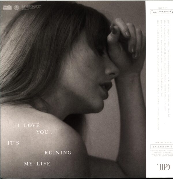 Taylor Swift-The Tortured Poets Department-white LP Vinyl