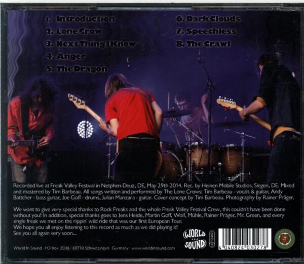 The Lone Crows-Live At Freak Valley Festival-CD